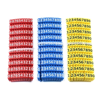 Plastic Number 0-9 Coded Cord Cable Organizer