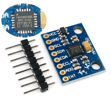 MPU-9150 MPU6050 9-Axis 9 DOF 16 Bit Gyroscope Acceleration Magnetic Sensor Module 9-Axis Attitude Gyro Accelerator Magnetometer Sensor Module IIC/SPI for Arduino
