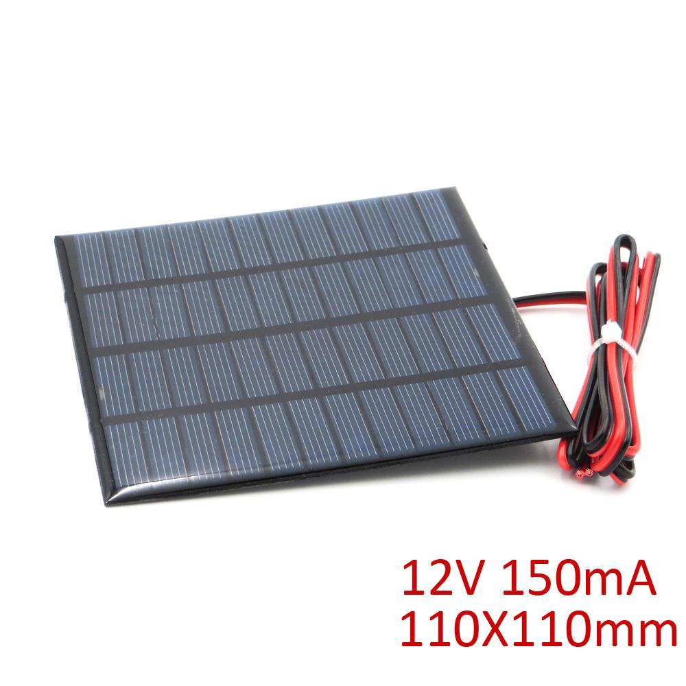 12V 150mA Solar Panel with Cable
