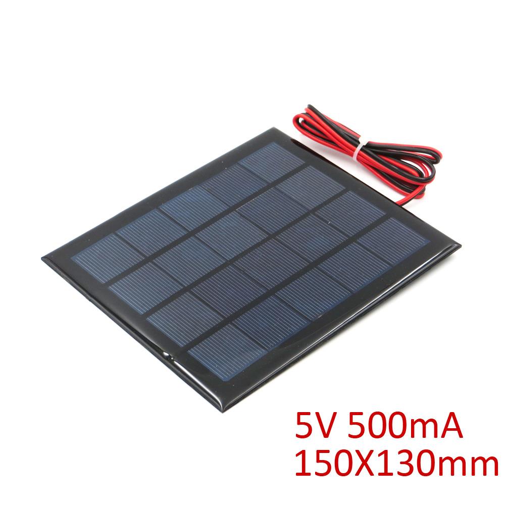 5V 500mA Solar Panel with Cable