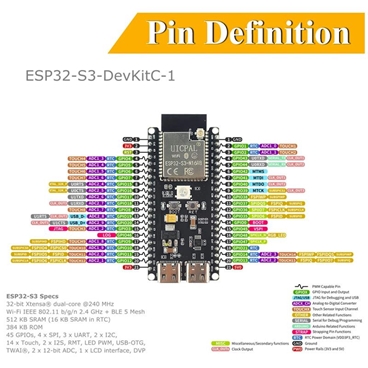 ESP32-S3-DevKitC-1 Development Board BT 2.4G Wifi Module