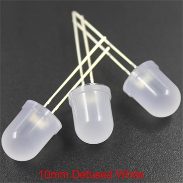 10mm White Defused Ultra Bright LED